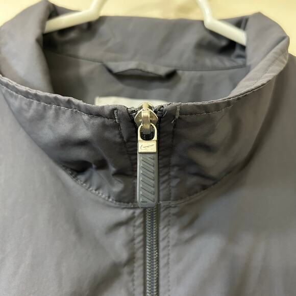 Nike Vtg Mens Sz XXL Gray & Blue Full Zip Windbreaker Jacket Gray Tag Logo - Picture 3 of 7
